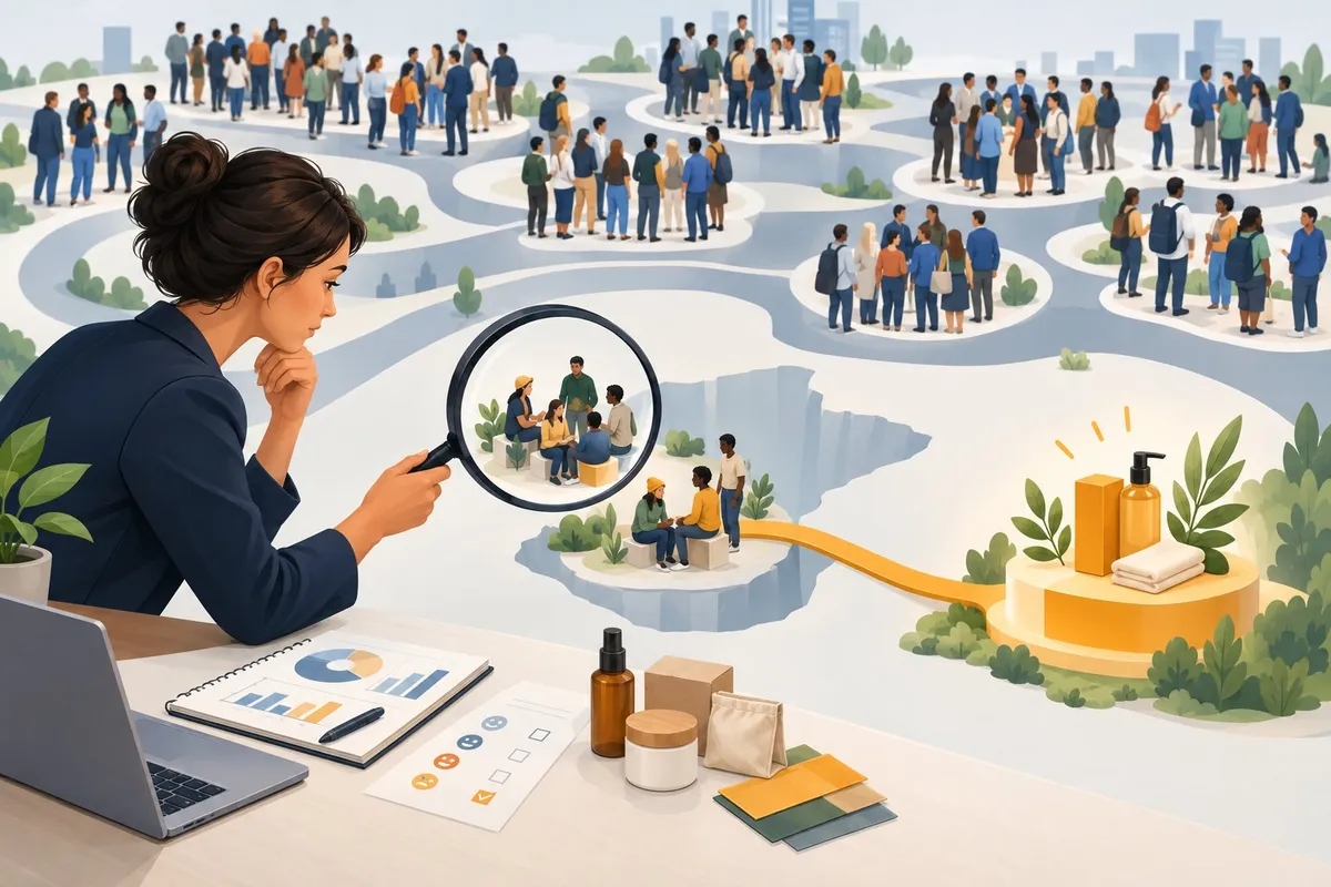 An entrepreneur identifies an overlooked group of customers and connects them with a tailored product.